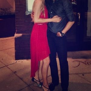 Fuchsia Colored High Low Dress